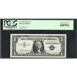 1957A $1 Silver Certificate Note PCGS Superb Gem New 68PPQ