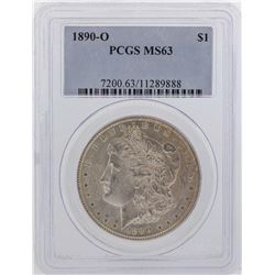 1890-O $1 Morgan Silver Dollar Coin PCGS MS63