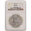 Image 1 : 1886 $1 Morgan Silver Dollar Coin NGC MS64+