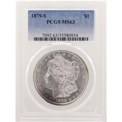1879-S $1 Morgan Silver Dollar Coin PCGS MS63