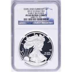 2012-S $1 American Silver Eagle Proof Coin NGC PF69 Ultra Cameo Early Releases