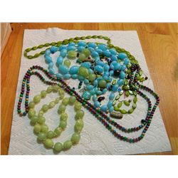 BEADS - LOOSE AND NECKLACES - AS-IS