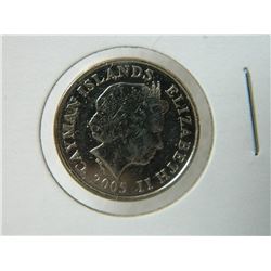 COIN - CAYMAN ISLANDS - 10 CENTS - 2005