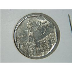 COIN - CUBA - 25 CENTAVOS - 1999