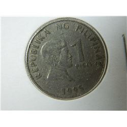 COIN - PHILIPINAS - 1 PISO - 1995