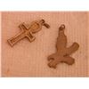 Image 3 : PENDANTS - 2 - INLAID - CROSS & EAGLE