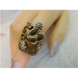 RING - DRAGON - SZ 8 ½