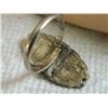 Image 4 : RING - TOURQUOISE IN STERLING SILVER SETTING - FROM ESTATE