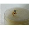 Image 3 : EARRING - ONE 14K GOLD STUD EARRING WITH DIAMOND