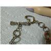 Image 3 : ESTATE - BRACELET - BOW & HEART TOGGLE CLASP WITH PLAYBOY BUNNY CHARM - 7.5" LONG