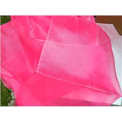 SHAWL, HIJAB - NEW - PINK - 13" X 62"