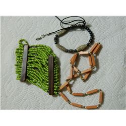 BRACELET, NECKLACE & BEADS - 3 PC TTL