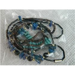 NECKLACE - TOURQUOISE & LAPIN