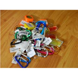 NEW KEY CHAIN HANDY MINI KIT - INCLUDES - 4 MINI TAPE MEASURES(METAL TAPE 3' LONG), 5 MINI LEVELS, 1