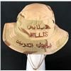 Image 1 : Bruce Willis - Military Boonie Hat used on his USO Tour with his Band