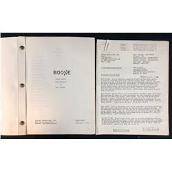 Boone (1983–1984) - Ronnie Claire Edwards Original Set Used Script and Pilot Presentation Sheets