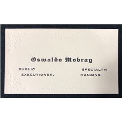 The Hateful Eight (2015) - Tim Roth (Oswaldo Mobray) Business Card