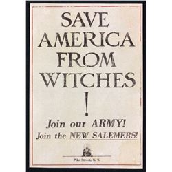 Fantastic Beasts and Where to Find Them (2016) - "Save America From Witches!" Flyer (Small)