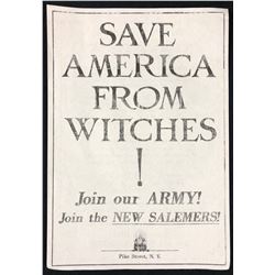 Fantastic Beasts and Where to Find Them (2016) - "Save America From Witches!" Flyer (Large)