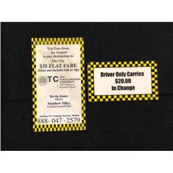 Inception (2010) - Set of 2 Prop Plaques From Taxi