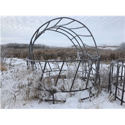 2 - Bale Feeders, 1 good, 1 bent