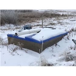 Dugout watering system. Large insulated tank, 24 Volt pump. c/w controller. No batteries or solar pa