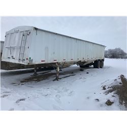 1995 Castleton Trailer, 40', saftied, manual roll tarp