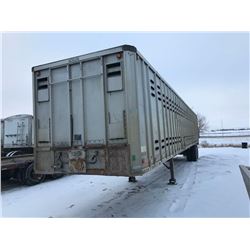 1968 Fruehauf Aluminum Cattle liner. Single deck, Saftied, good rubber