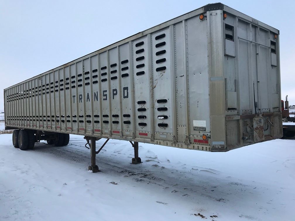 1968 Fruehauf Aluminum Cattle liner. Single deck, Saftied, good rubber