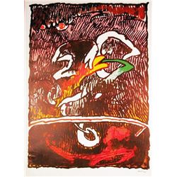 Pierre Alechinsky, Great Flying Object, Poster