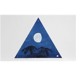 Bill Beckley, Three Quarter Moon - Two Evening Stars, Lithograph