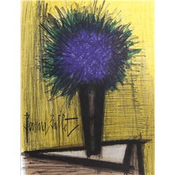 Bernard Buffet, Purple Flower, Lithograph