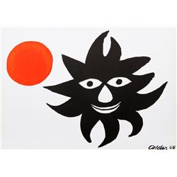 Alexander Calder, Red Sun, Lithograph