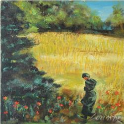 Corinne, Golden Fields, Oil Painting