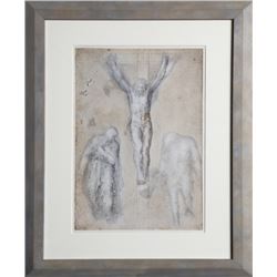 Michelangelo, Cristo Crocefisso - La Madonna e San Giovanni, Lithograph