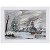 Image 1 : Bogdan Grom, Winter Tranquility, Lithograph