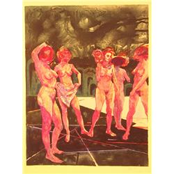 John Hardy, Nudes in Space, Lithograph