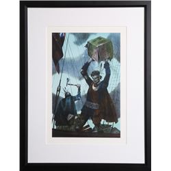 Joseph Hirsch, Boston Tea Party, Kent Bicentennial, Print