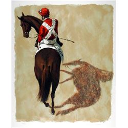 Henry Koehler, Red Jockey Below, Lithograph