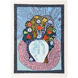 Maurice Litvak, Flower Symphony  - Blue, Serigraph