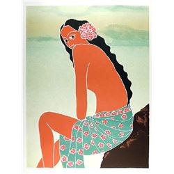Gina Lombardi Bratter, Island Girl, Lithograph