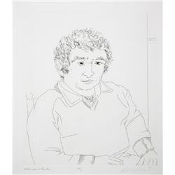 Knox Martin, Norman Mailer, Autographed Etching