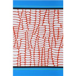 Paul Maxwell, Red and Blue Web, Serigraph