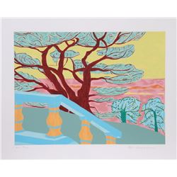 Marion McClanahan, Red Tree, Lithograph