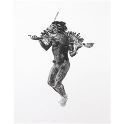 Ivan Valtchev, Bela Bela Shaman Dancer, Etching