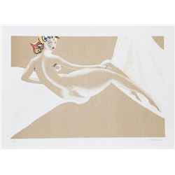 Vick Vibha, Odalisque, Lithograph