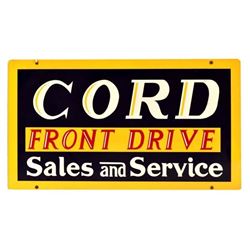 Cord Front Drive Sales & Service Sign