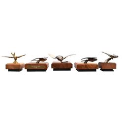 Collection of Antique Bird Hood Ornaments