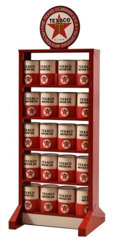 Texaco Motor Oil Display Stand