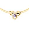 Image 2 : 1.40 ctw Tanzanite And Diamond Pendant And Chain - 14KT Yellow Gold